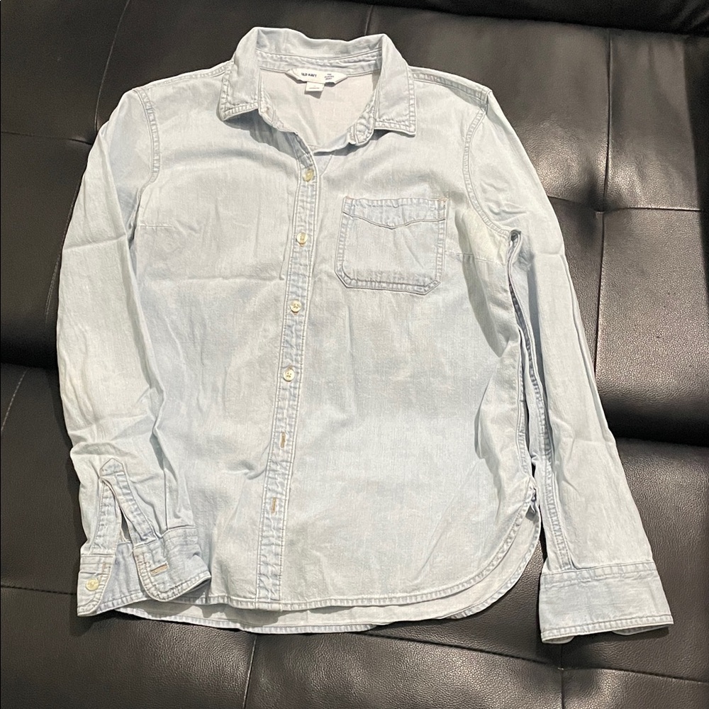 Old Navy WoMen's Casual Light Blue Shirt